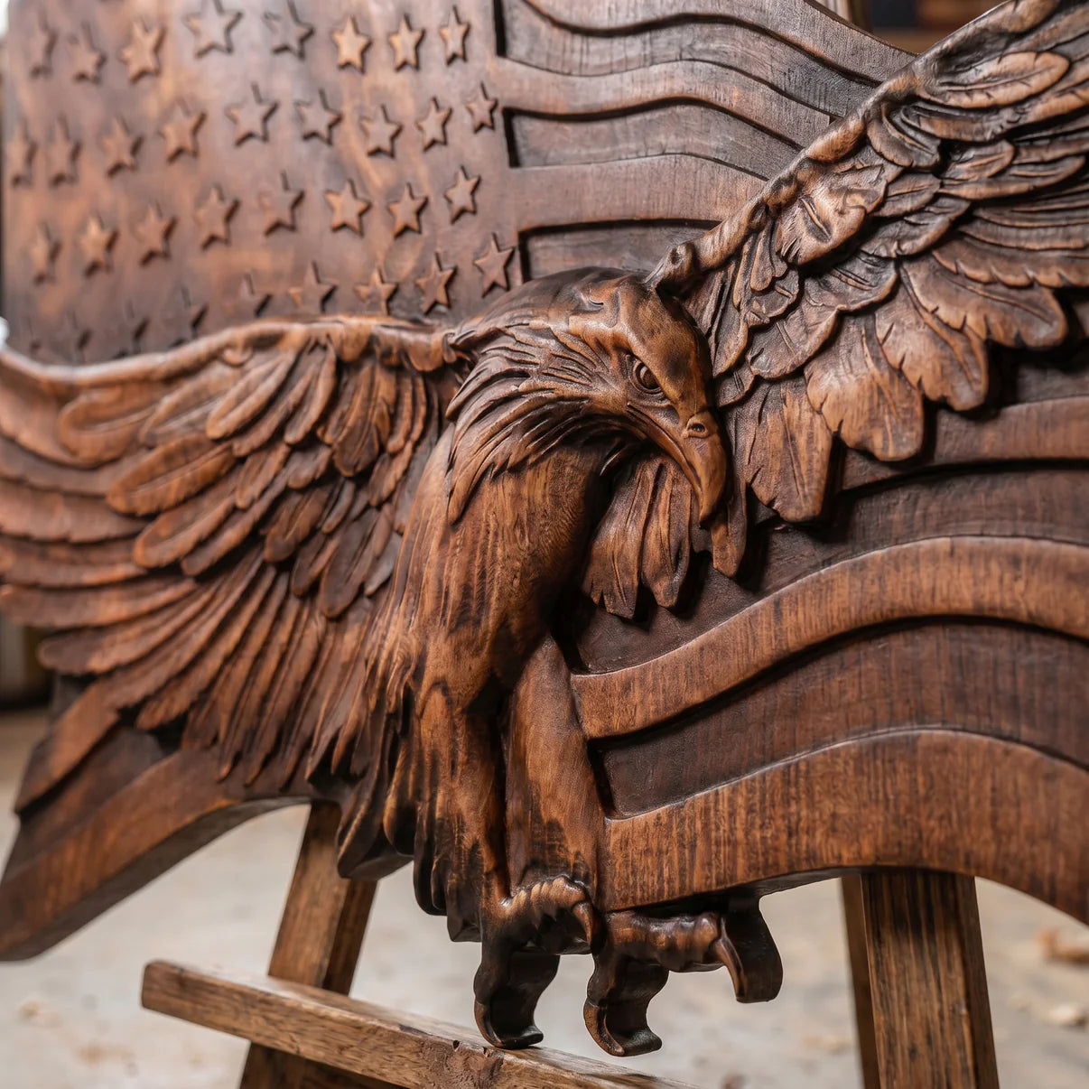 "Wings of Freedom" - Handcrafted Wooden Art